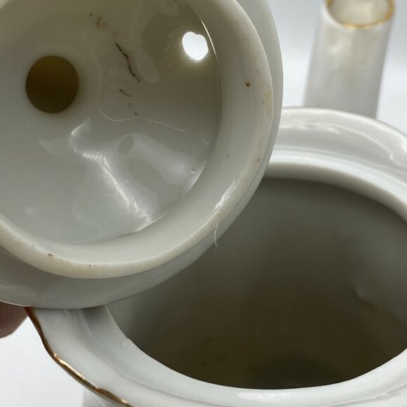 VTG Moss Rose coffee pot set Floral Chintz country cottage core shabby chic - Picture 13 of 16